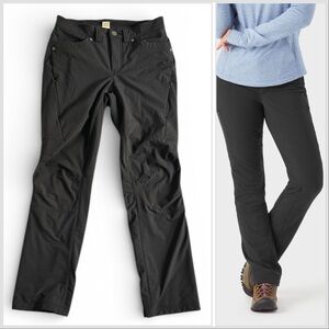 Women's Flexpedition Black Lined Straight Leg Pants, Size 6, 31” inseam